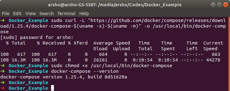 Как обновить docker compose на ubuntu