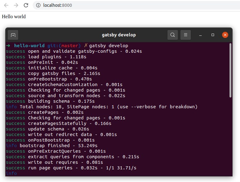 Install Gatsby on Ubuntu 20.04